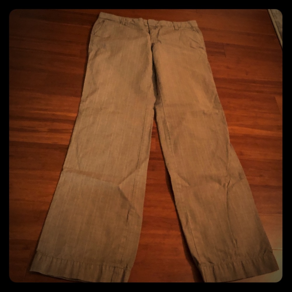 Light brown window pane trousers